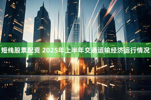 短线股票配资 2025年上半年交通运输经济运行情况
